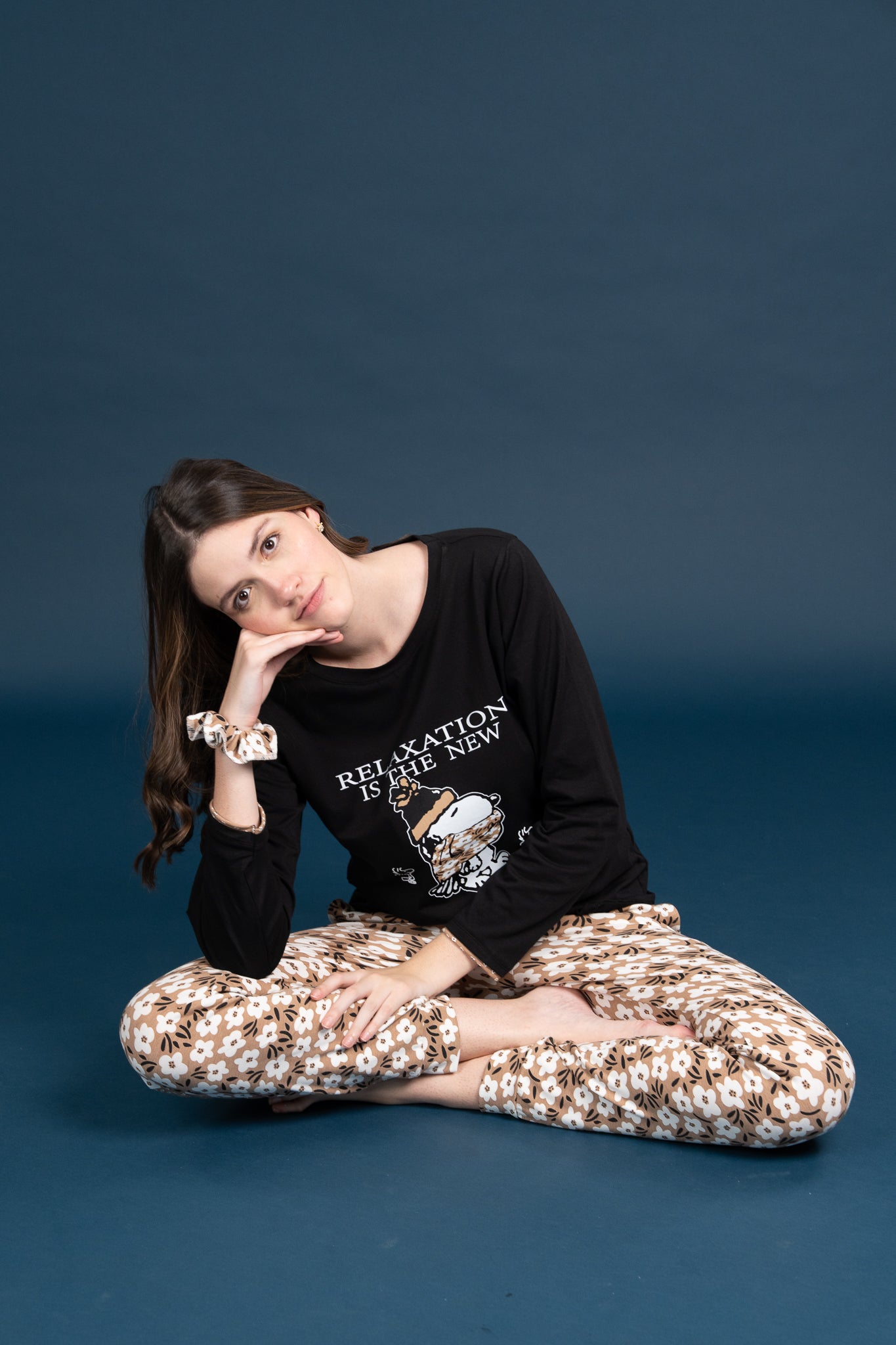 Pijama Clasica Relax Snoopy Manga larga y pantalon