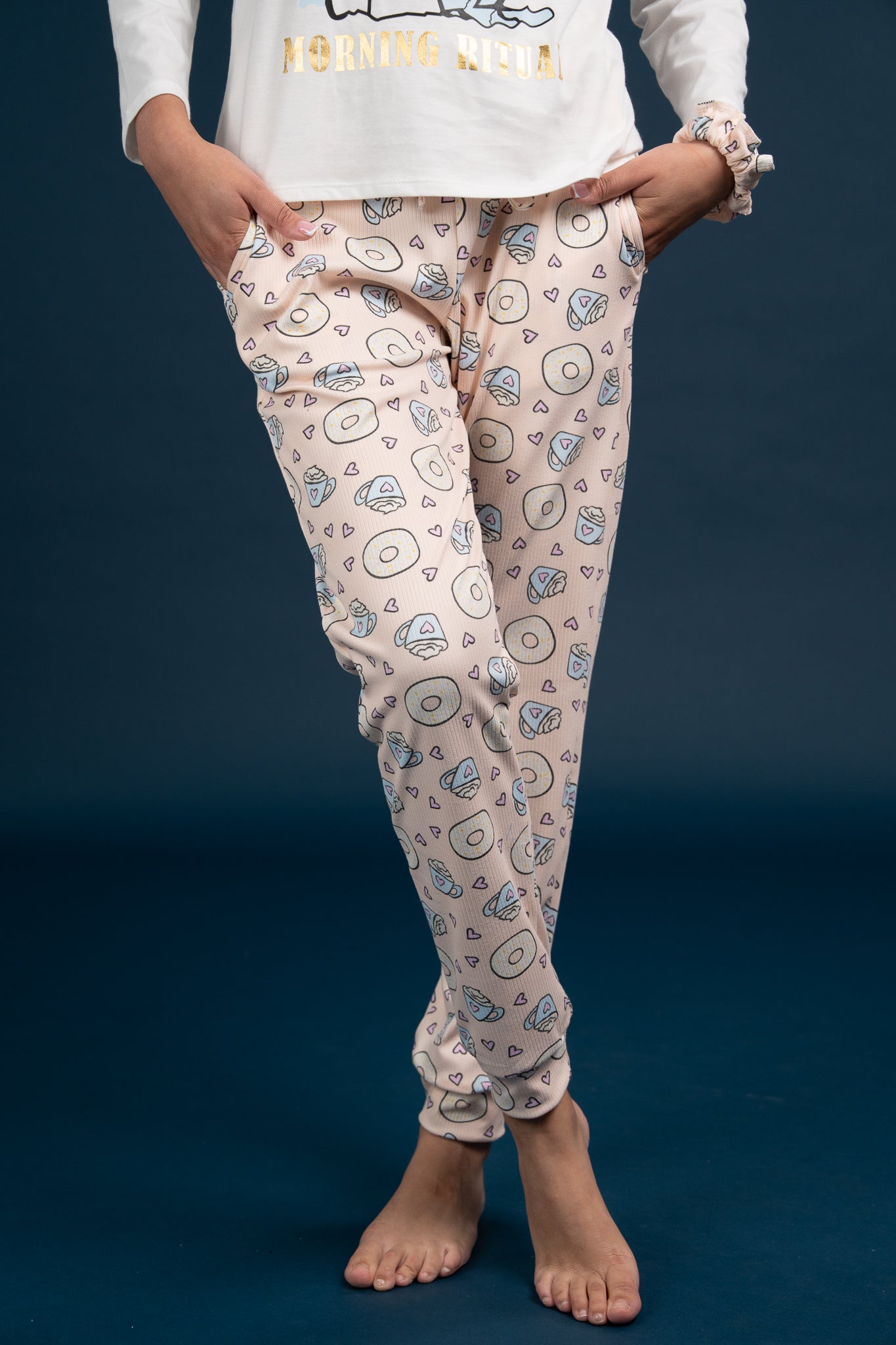 Pijama Clasica Morning Snoopy Manga larga y pantalon