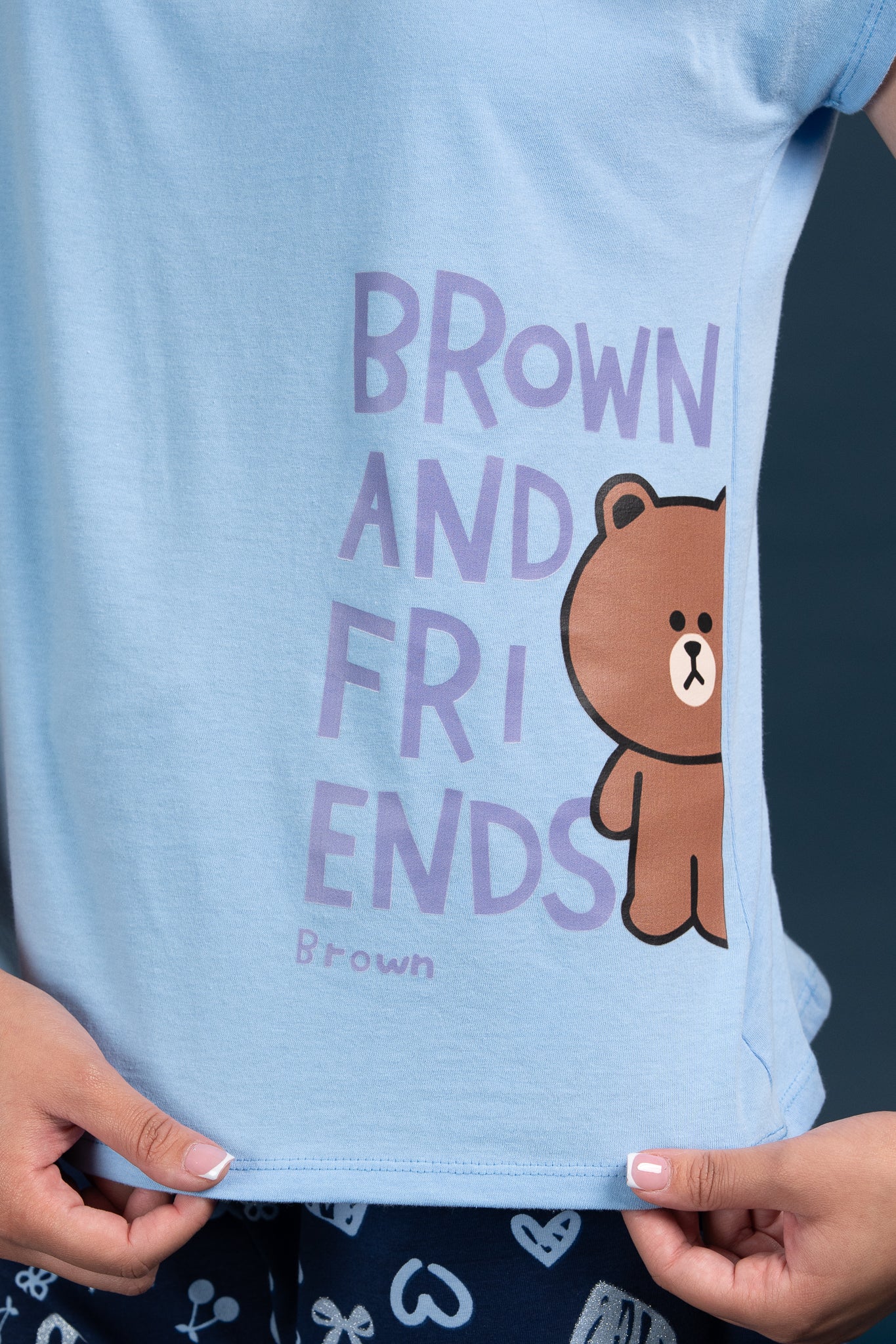 Pijama Clasica Brown Manga corta y short