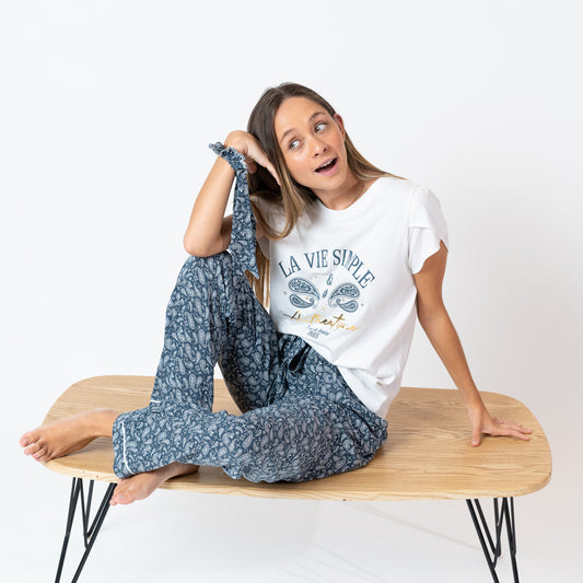 Pijama Vie simple Blusa y  Pantalón