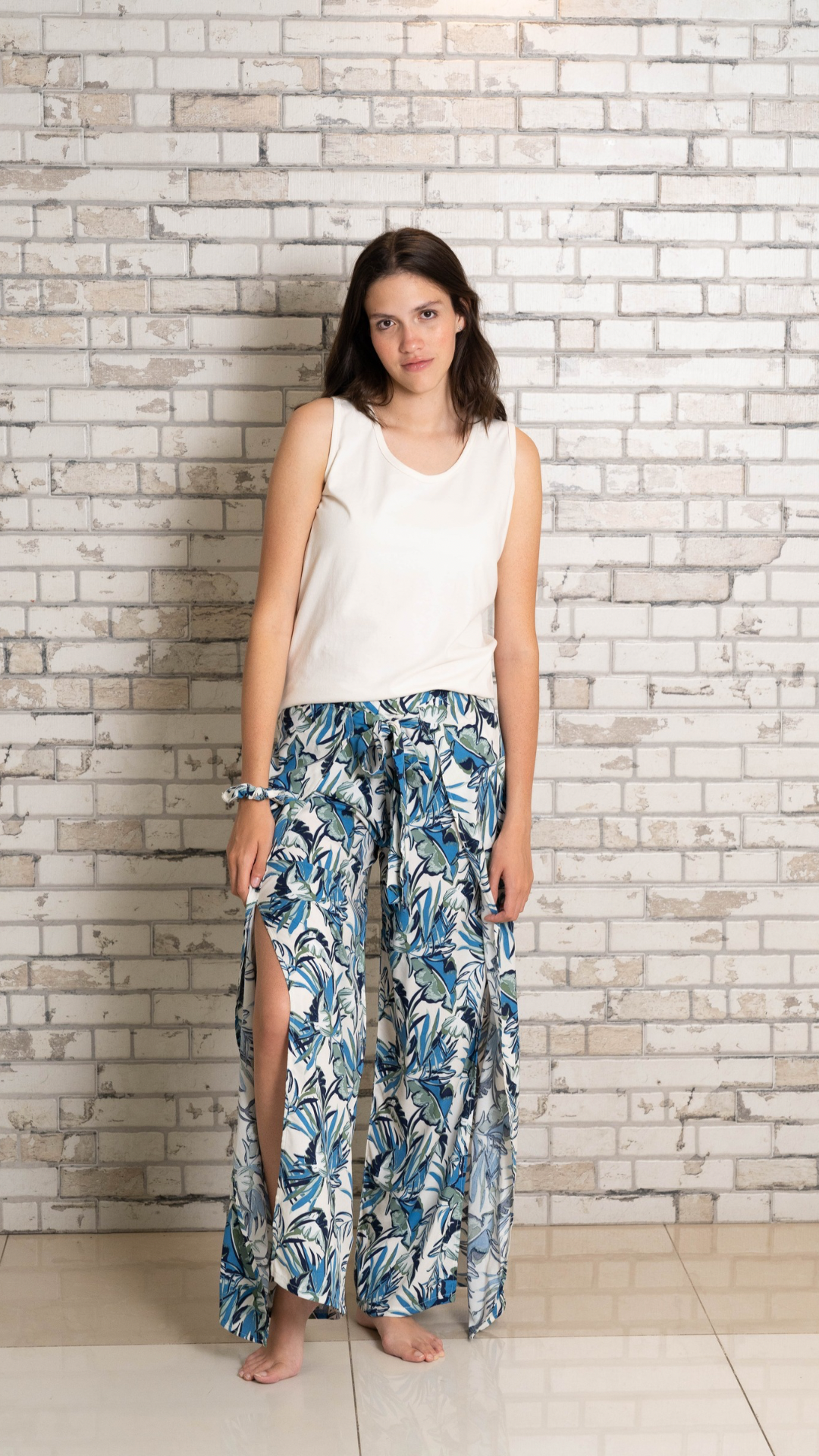Pijama Clásica Zafiro 2 piezas , blusa  manga corta  , y pantalón con bolsas  
