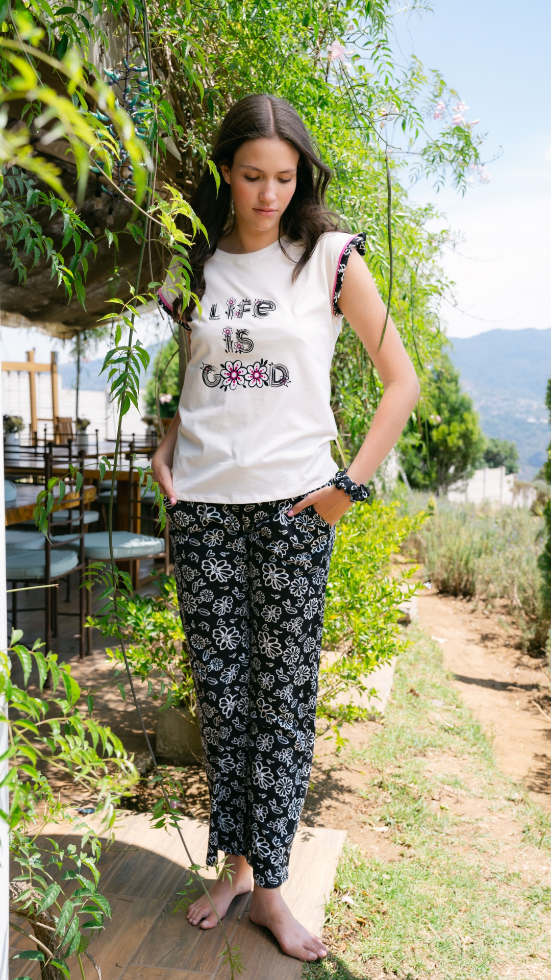 2.1 Pijama Clásica Life is good pantalón