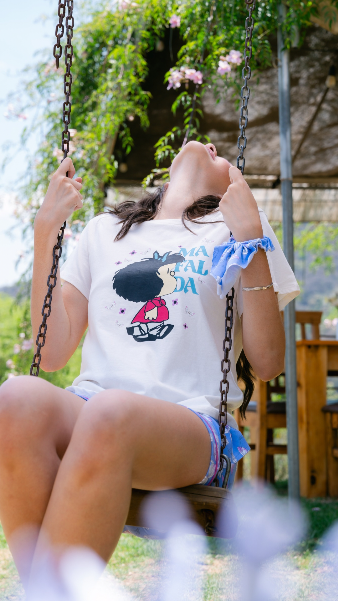1.4 - Pijama Clásica Mafalda Mariposas short